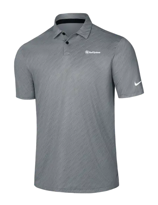 Nike Medium Grey Vapor Dash Polo w/IB Roof Systems Logo
