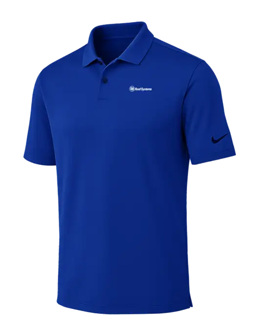Nike Dark Royal Dri-FIT Vapor Polo w/IB Roof Systems Logo
