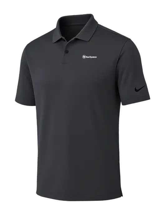 Nike Dark Grey Dri-FIT Vapor Polo w/IB Roof Systems Logo