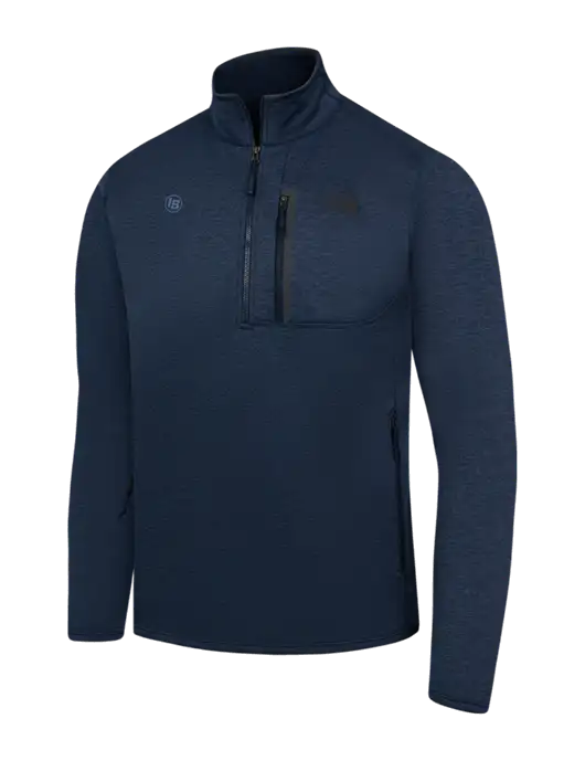 The North Face Navy Heather Skyline 1/2-Zip Fleece w/IB Dot Logo