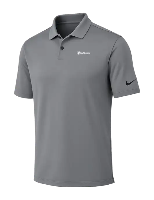 Nike Medium Grey Dri-FIT Vapor Polo w/IB Roof Systems Logo