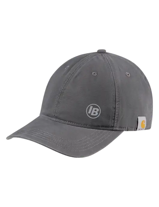 Carhartt Dark Grey Cotton Canvas Cap w/IB Dot Logo