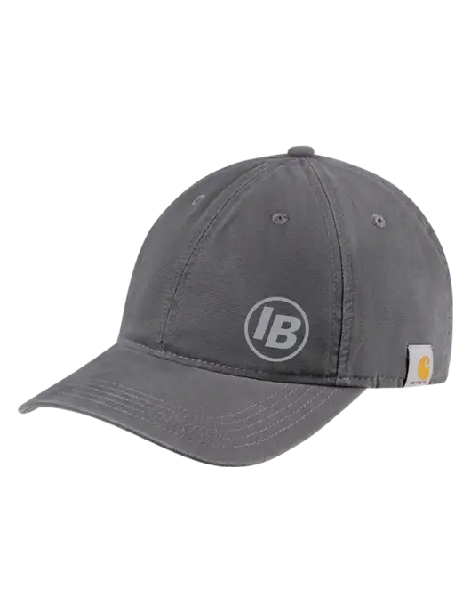 Carhartt Dark Grey Cotton Canvas Cap w/IB Dot Logo