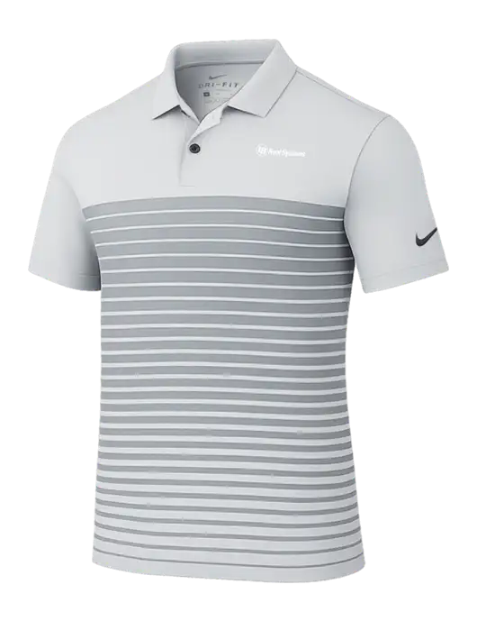 Nike Light Grey Dri-FIT Vapor Block Polo w/IB Roof Systems Logo