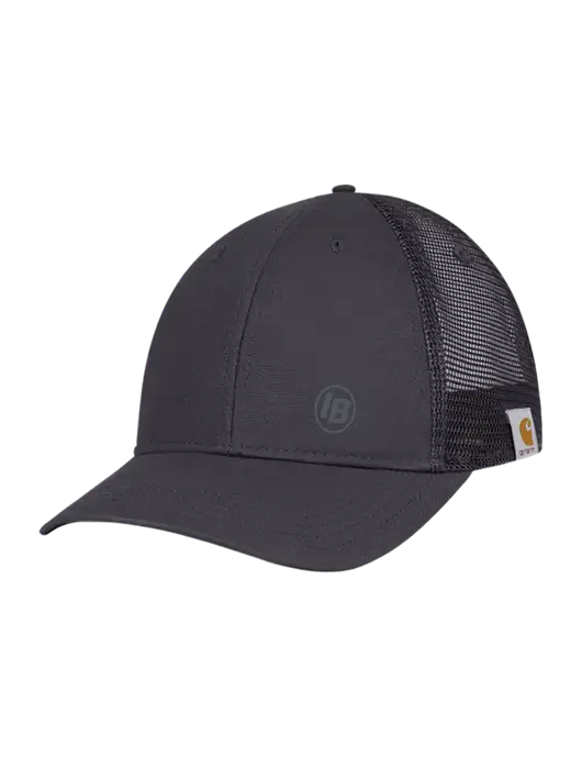 Carhartt Dark Grey Canvas Trucker Cap w/IB Dot Logo