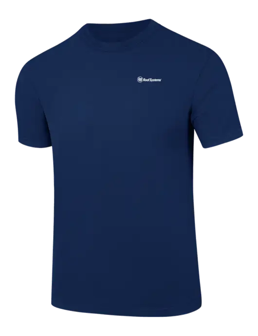 Comfort Colors 6.1 oz Dark Navy Heavyweight Ring Spun T-Shirt w/IB Roof Systems Logo
