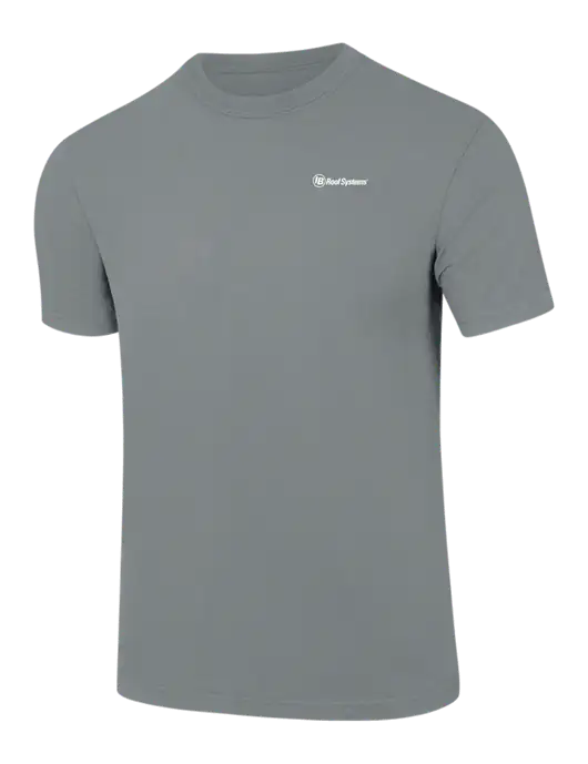 Comfort Colors 6.1 oz Medium Grey Heavyweight Ring Spun T-Shirt w/IB Roof Systems Logo