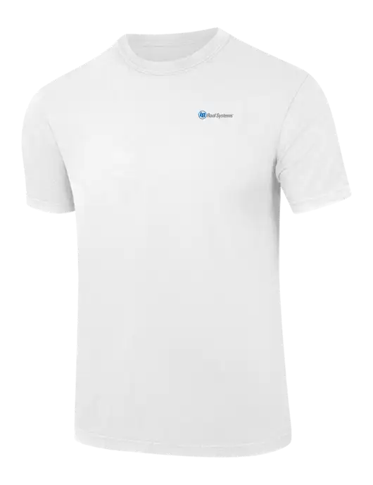 Comfort Colors 6.1 oz White Heavyweight Ring Spun T-Shirt w/IB Roof Systems Logo