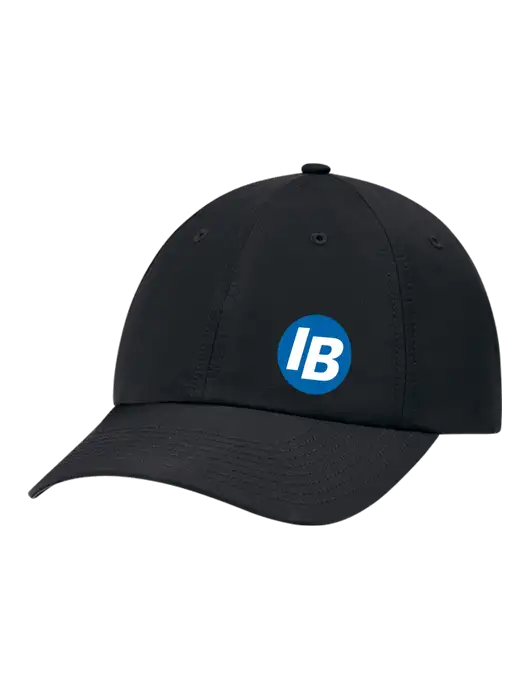 Richardson Relaxed Performance Lite Black Cap w/IB Dot Logo