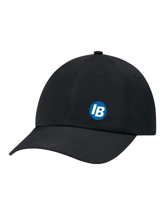 Richardson Relaxed Performance Lite Black Cap w/IB Dot Logo