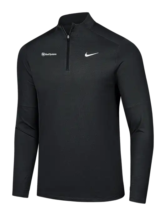 Nike Black Dri-FIT Element 1/2-Zip Pullover w/IB Roof Systems Logo