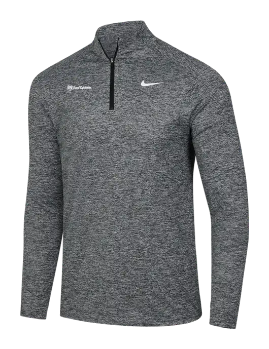 Nike Black Heather Dri-FIT Element 1/2-Zip Pullover w/IB Roof Systems Logo