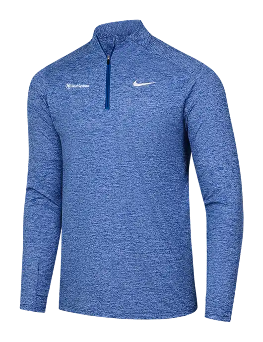 Nike Royal Heather Dri-FIT Element 1/2-Zip Pullover w/IB Roof Systems Logo
