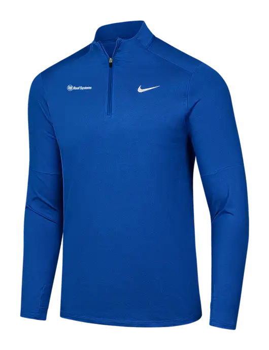 Nike Royal Dri-FIT Element 1/2-Zip Pullover w/IB Roof Systems Logo