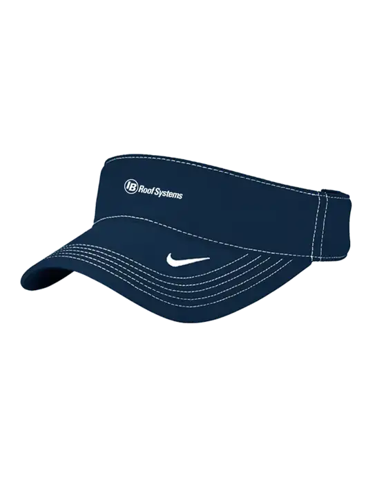 Nike Navy Dri-FIT Ace Visor w/IB Roof Systems Logo