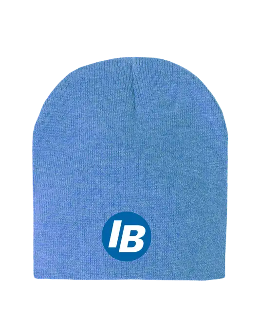 Royal Heather Element Knit Beanie w/IB Dot Logo