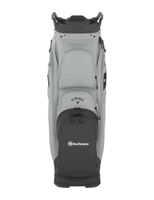 Callaway Org 14 Light Grey Cart Golf Bag  w/IB Roof Systems Logo