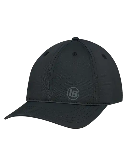 Black Nylon Twill Performance Cap w/IB Dot Logo