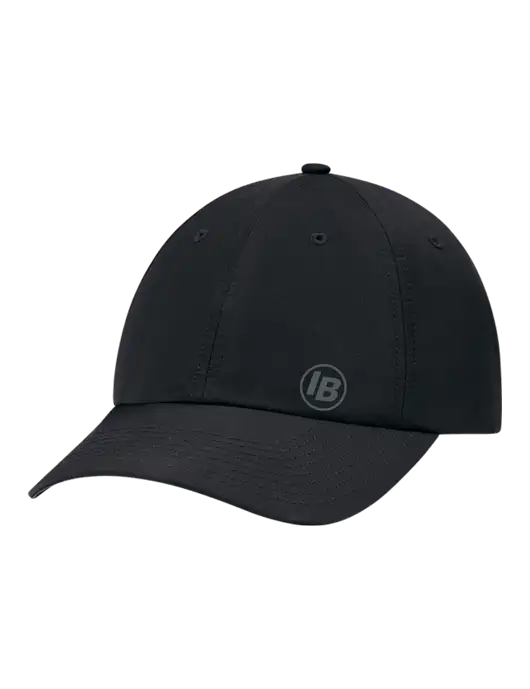 Richardson Relaxed Performance Lite Black Cap w/IB Dot Logo