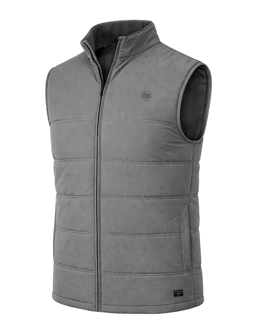 TravisMathew Cold Bay Dark Medium Grey Vest w/IB Dot Logo