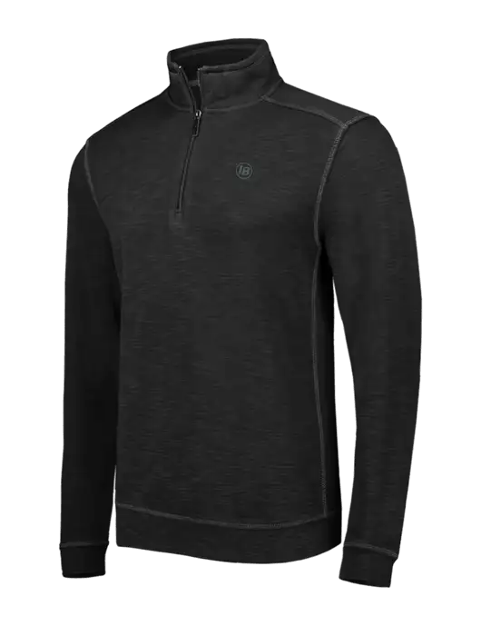 Tommy Bahama Black Tobago Bay 1/2 Zip w/IB Dot Logo