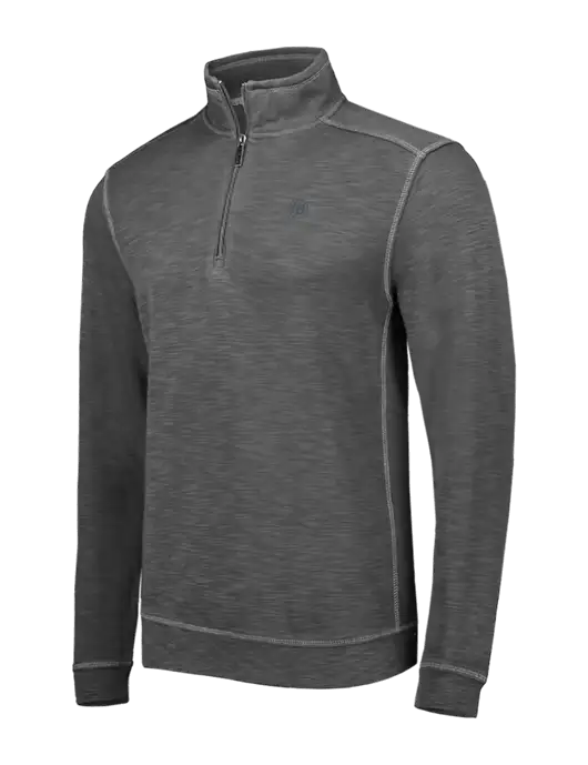 Tommy Bahama Dark Grey Tobago Bay 1/2 Zip w/IB Dot Logo