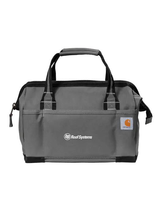 Carhartt Foundry Series 14” Grey Tool Bag w/IB Roof Systems Logo